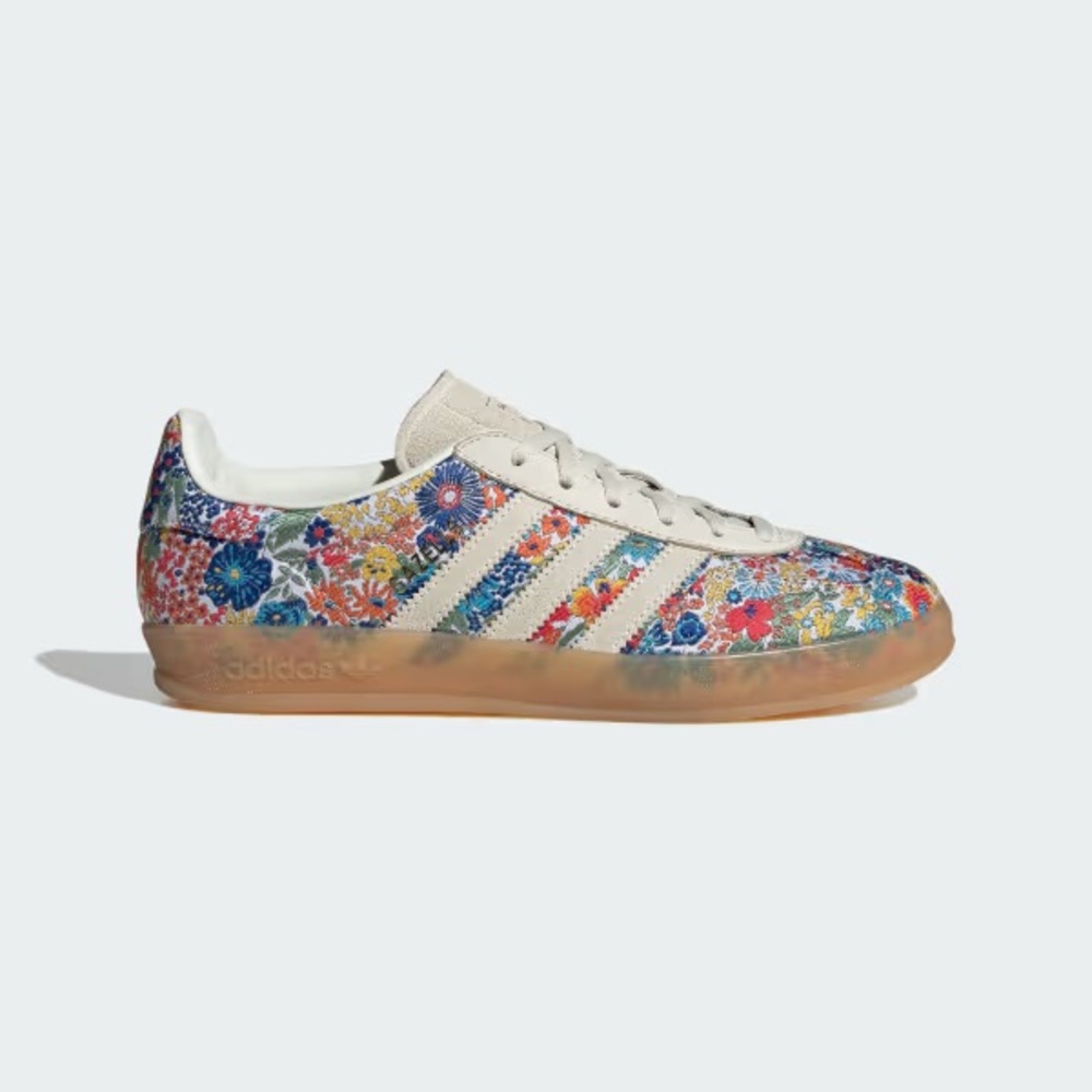 Adidas x Liberty Gazelle Indoor floral off white/gum/collegiate green size 7.5